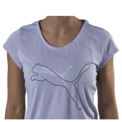 Performance Heather Cat Tee Purple
