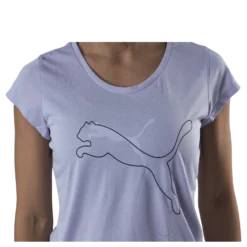 Performance Heather Cat Tee Purple