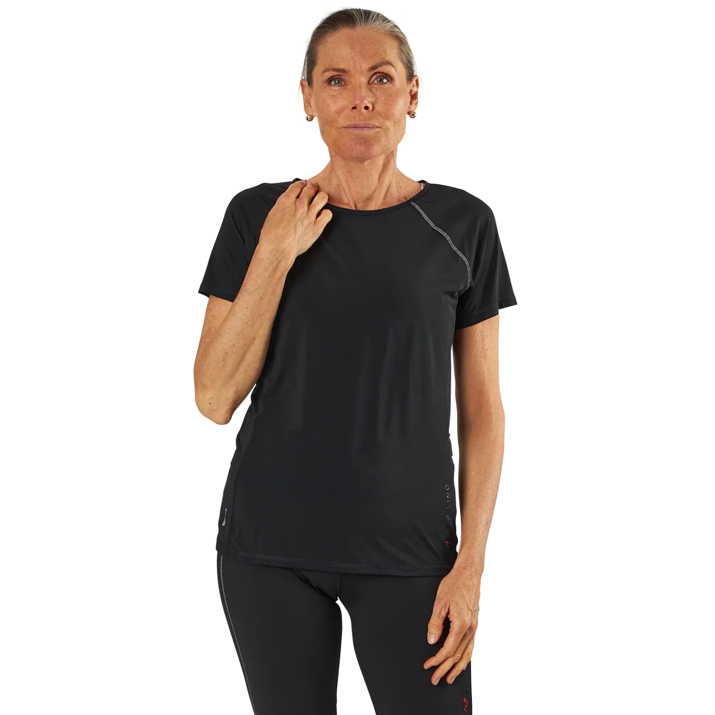 Performance Run Ss Tee Black