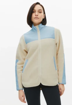 Phoebe Blocked Pile Jacket Skyway