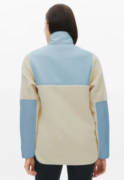 Phoebe Blocked Pile Jacket Skyway