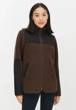 Phoebe Pile Jacket Seal Brown