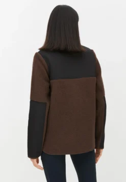 Phoebe Pile Jacket Seal Brown