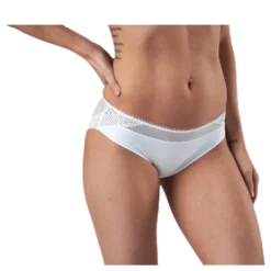 Pique Lace Bikini Brief White