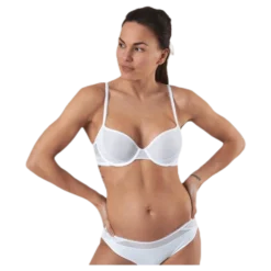 Pique Lace Lightly Lined Demi White