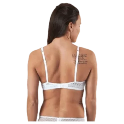 Pique Lace Lightly Lined Demi White