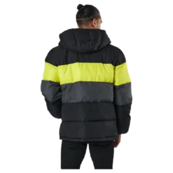 Pirro Blocked Puff Jacket Black-asphalt-sulphur Spring