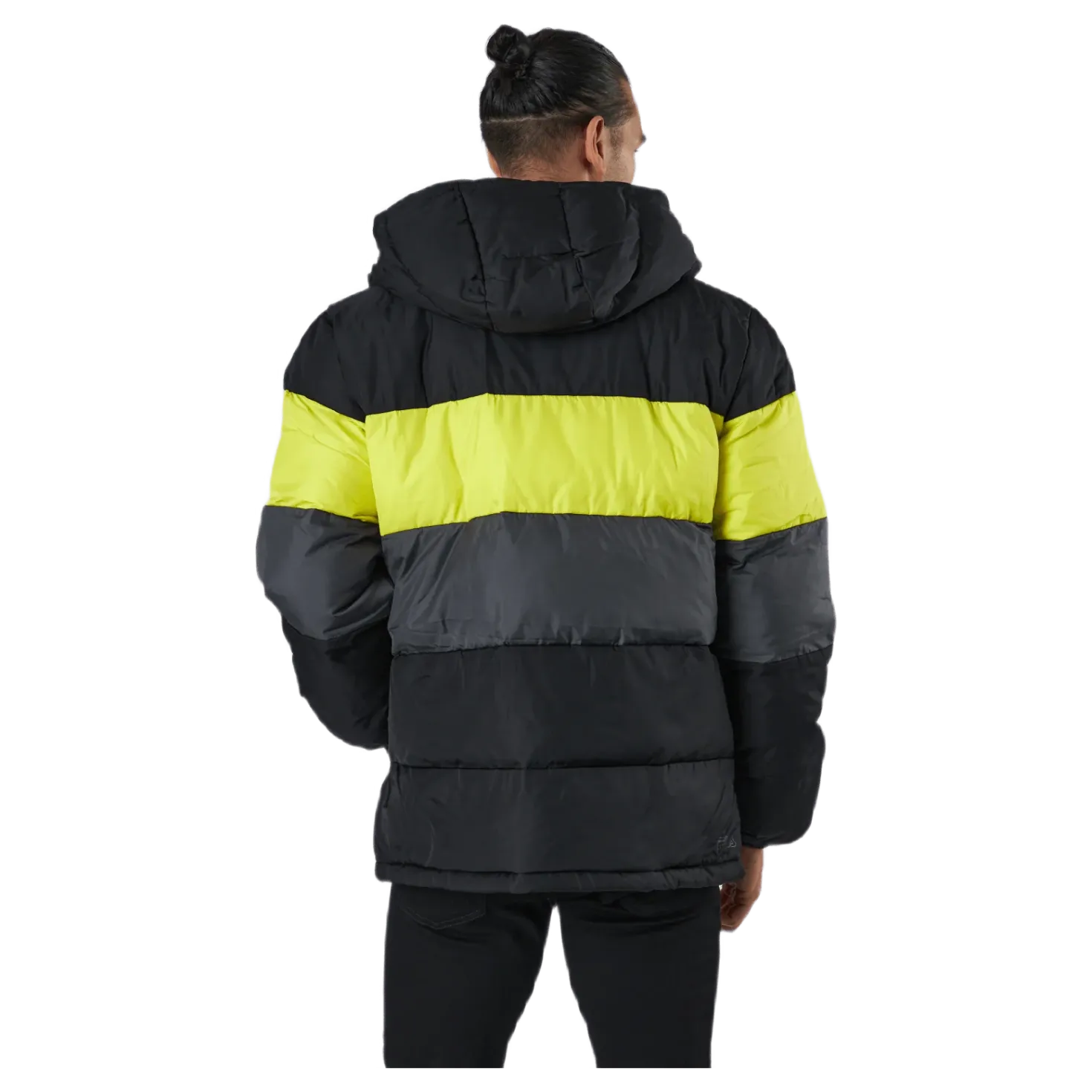 Pirro Blocked Puff Jacket Black-asphalt-sulphur Spring