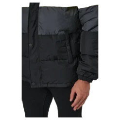Pirro Blocked Puff Jacket Black-asphalt-sulphur Spring