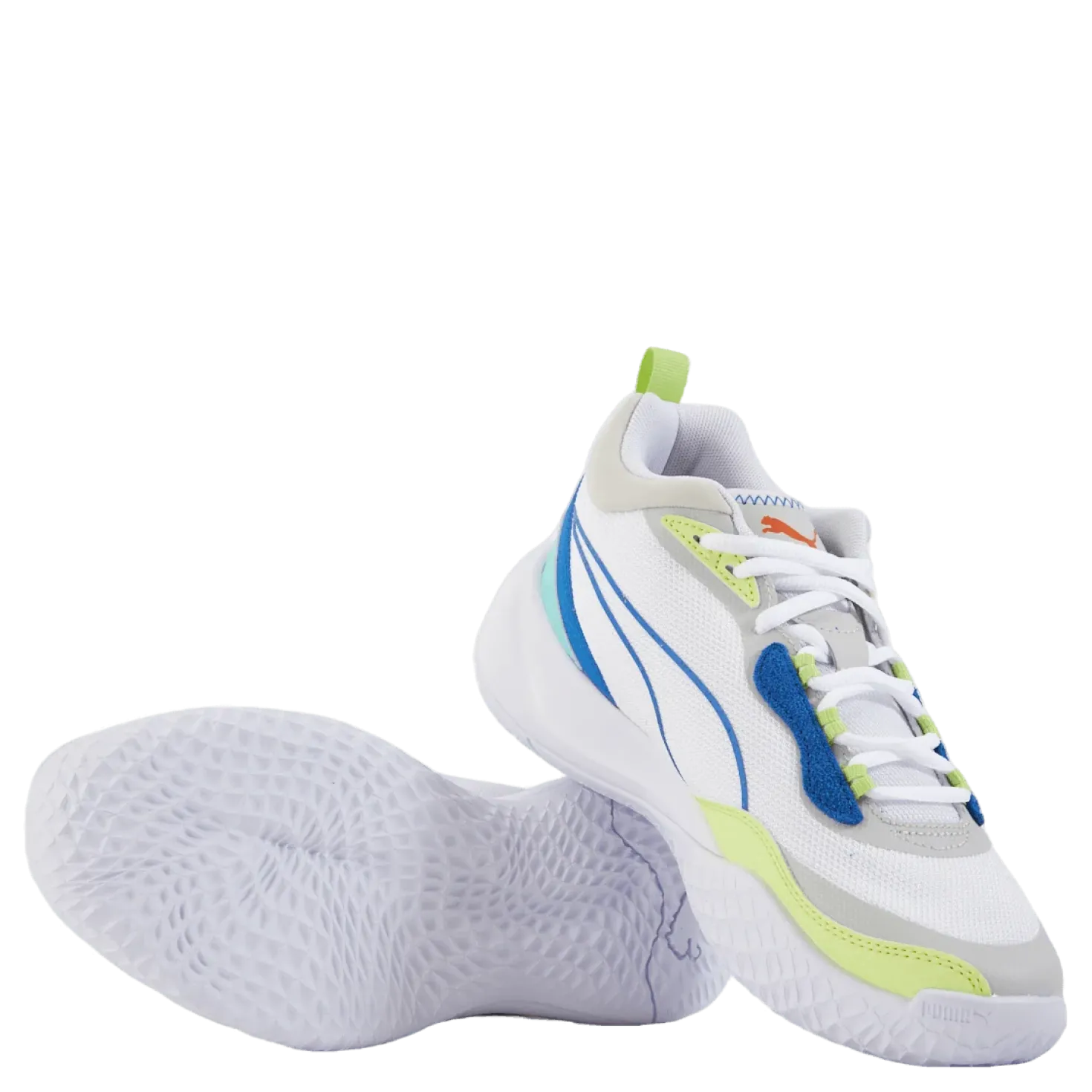 Playmaker Jr Puma White-mint-victoria Blue