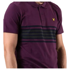 Plus Stripe Polo Blue