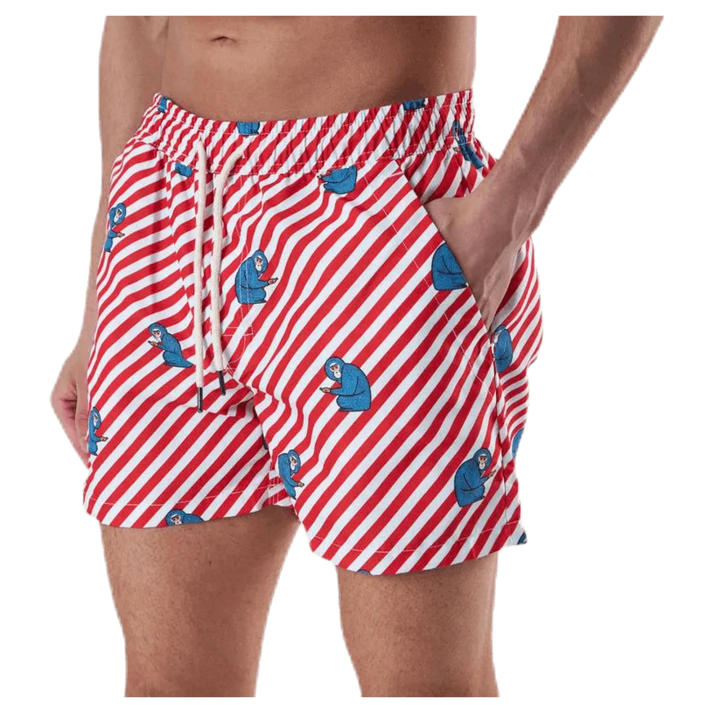 Polka Monkey Red