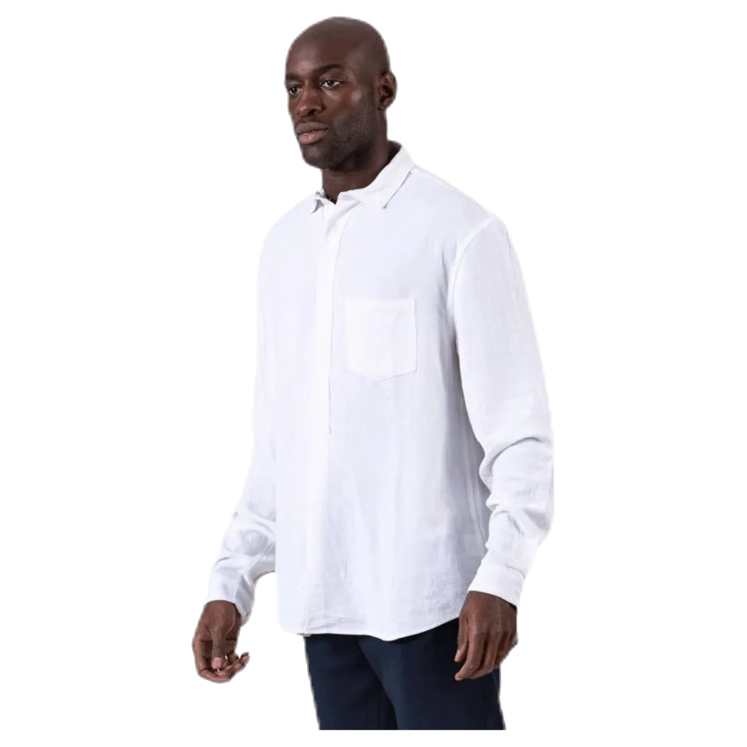 Pop Over Shirt White