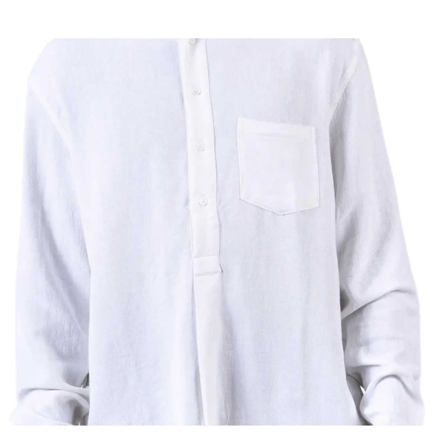 Pop Over Shirt White