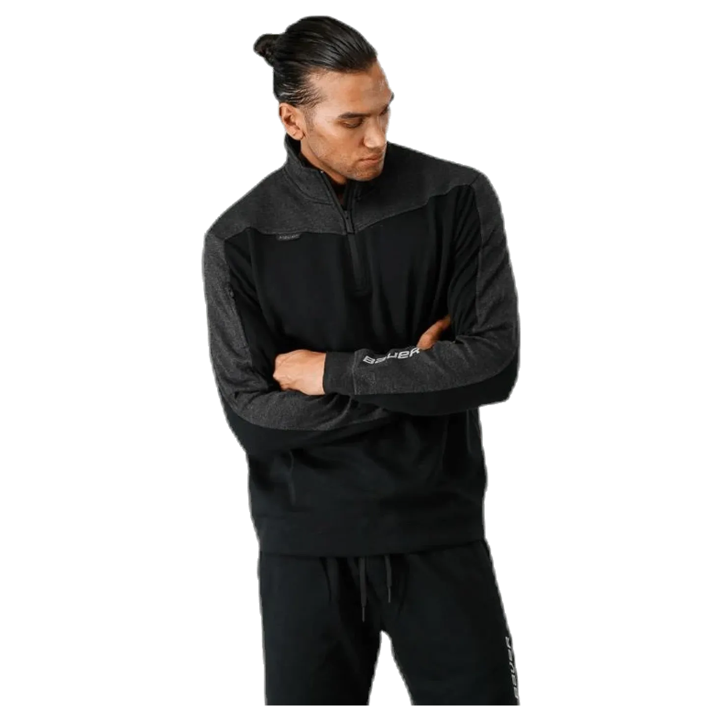 Premium Fleece 1/4 Zip Black