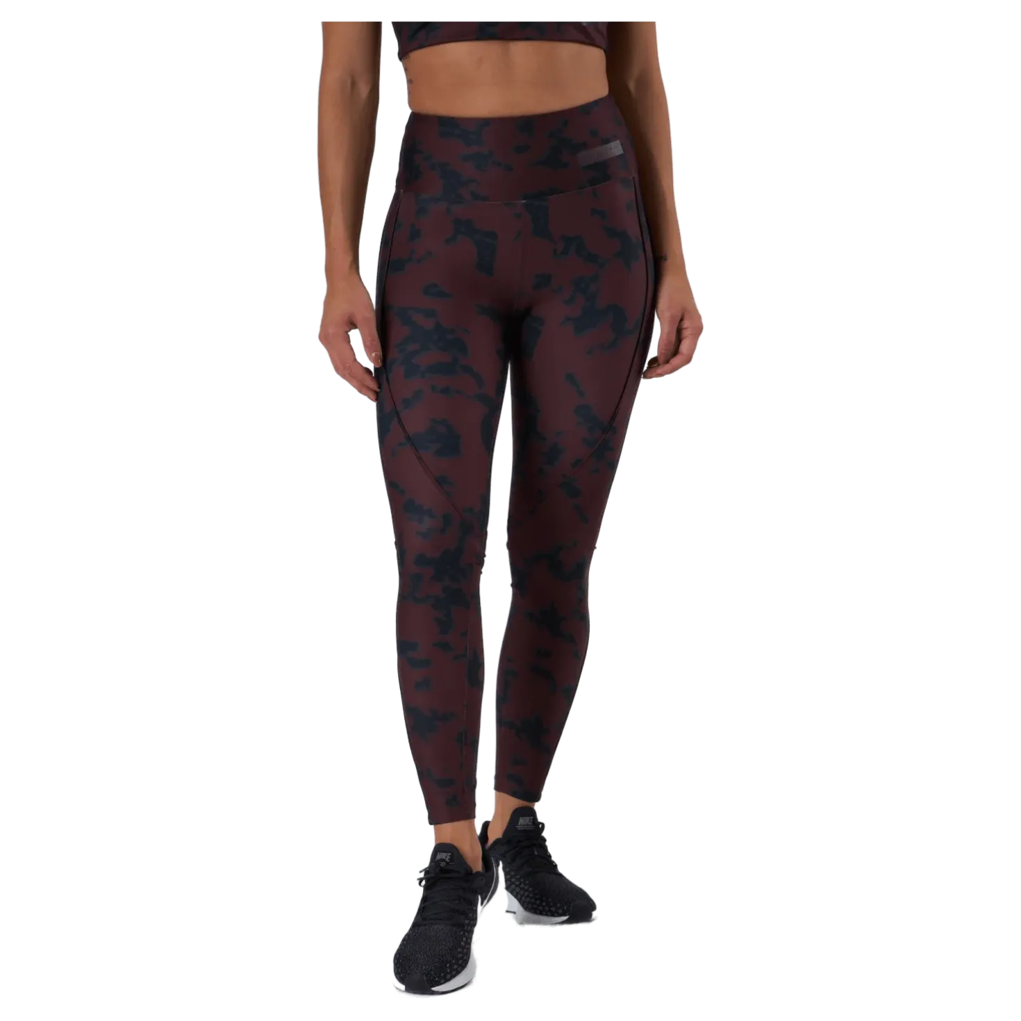 Printed Piping Tights Black Miniature Myth