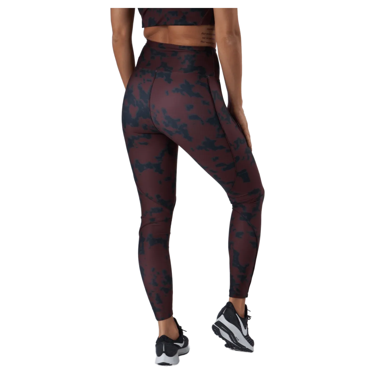 Printed Piping Tights Black Miniature Myth