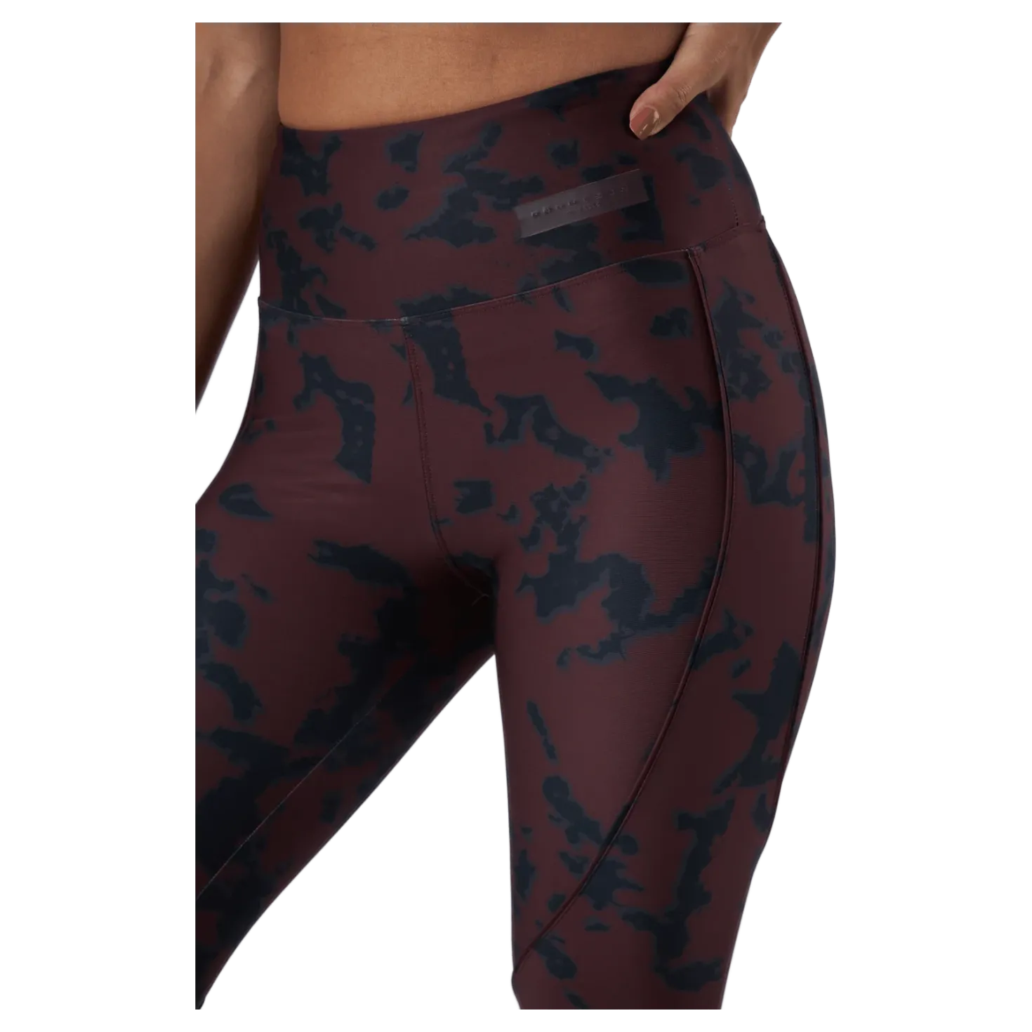 Printed Piping Tights Black Miniature Myth