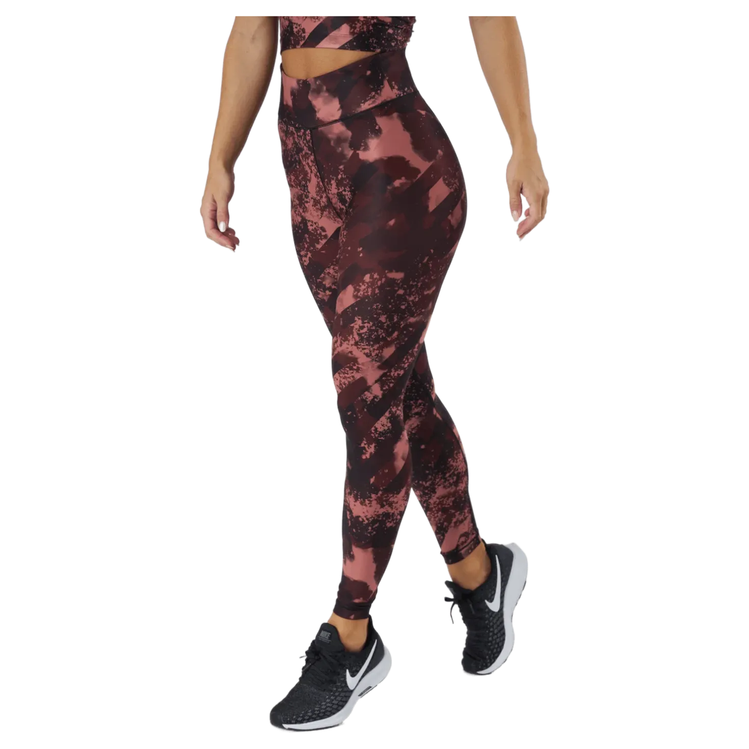Printed Sport Tights Boost Red