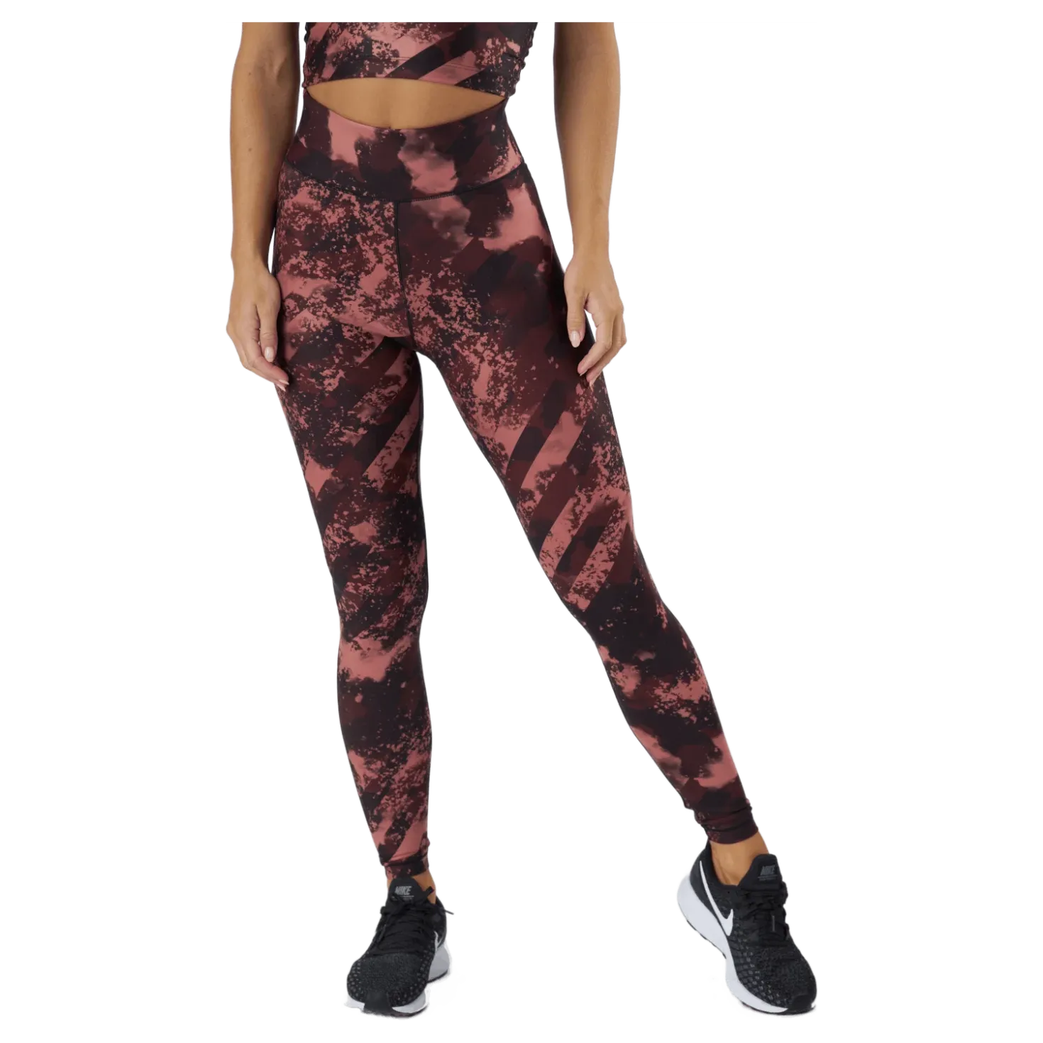 Printed Sport Tights Boost Red