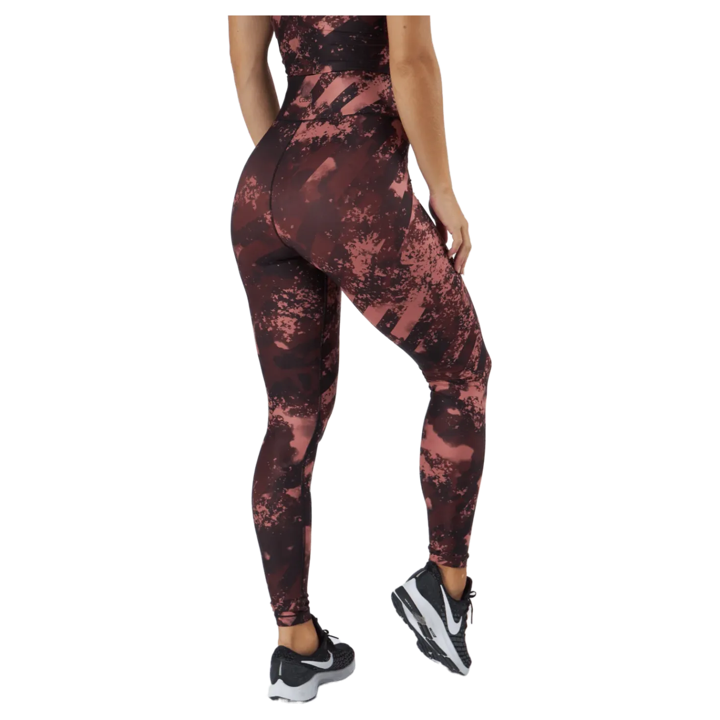 Printed Sport Tights Boost Red