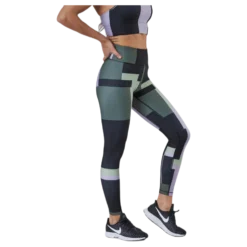 Printed Sport Tights Green