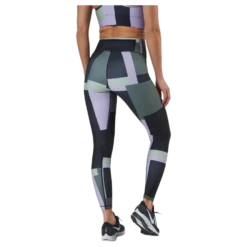 Printed Sport Tights Green