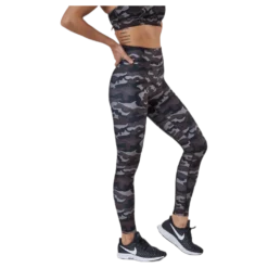 Printed Sport Tights Grey