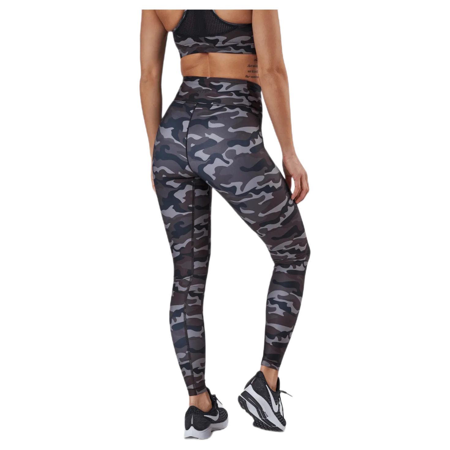 Printed Sport Tights Grey
