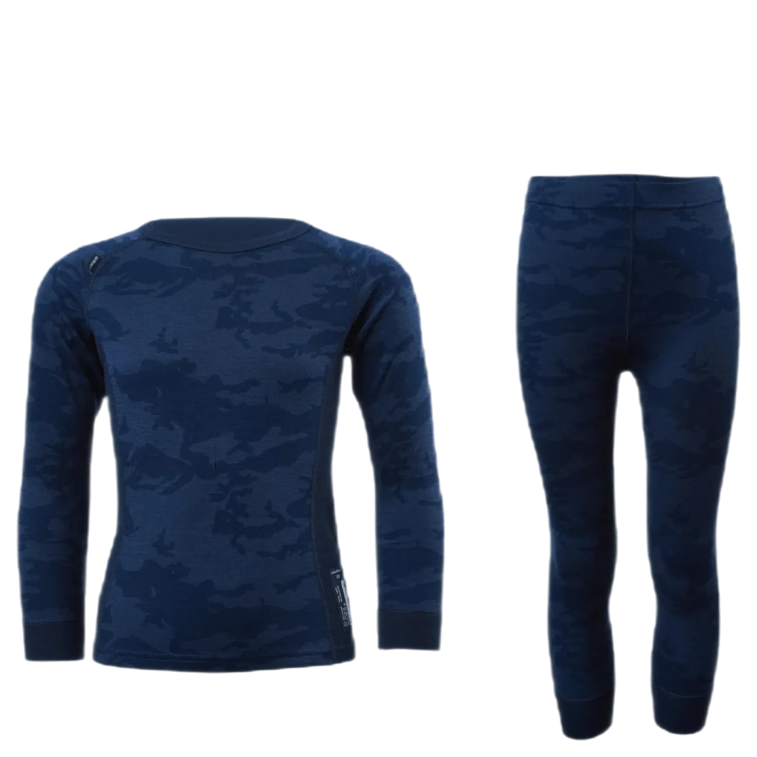 Print Merino Set Blue