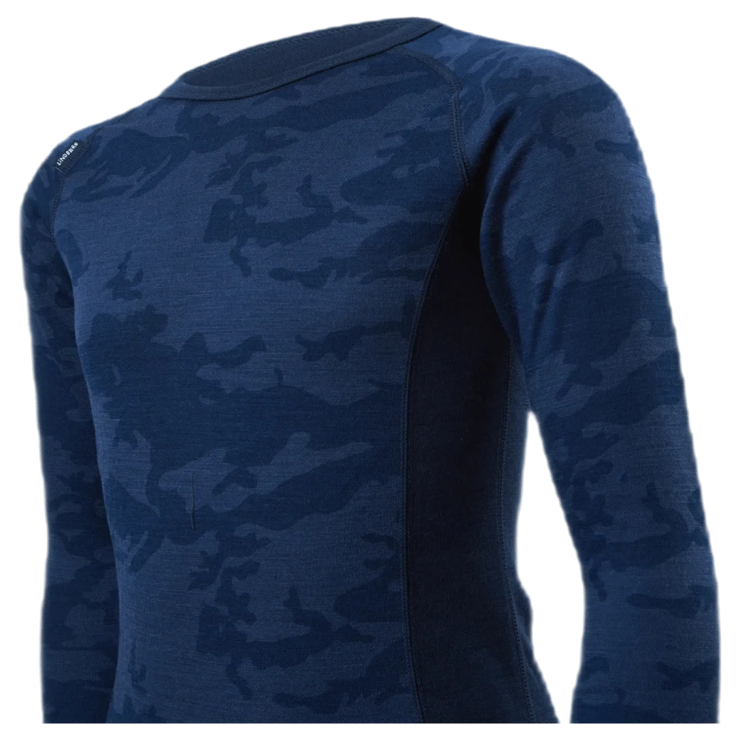 Print Merino Set Blue
