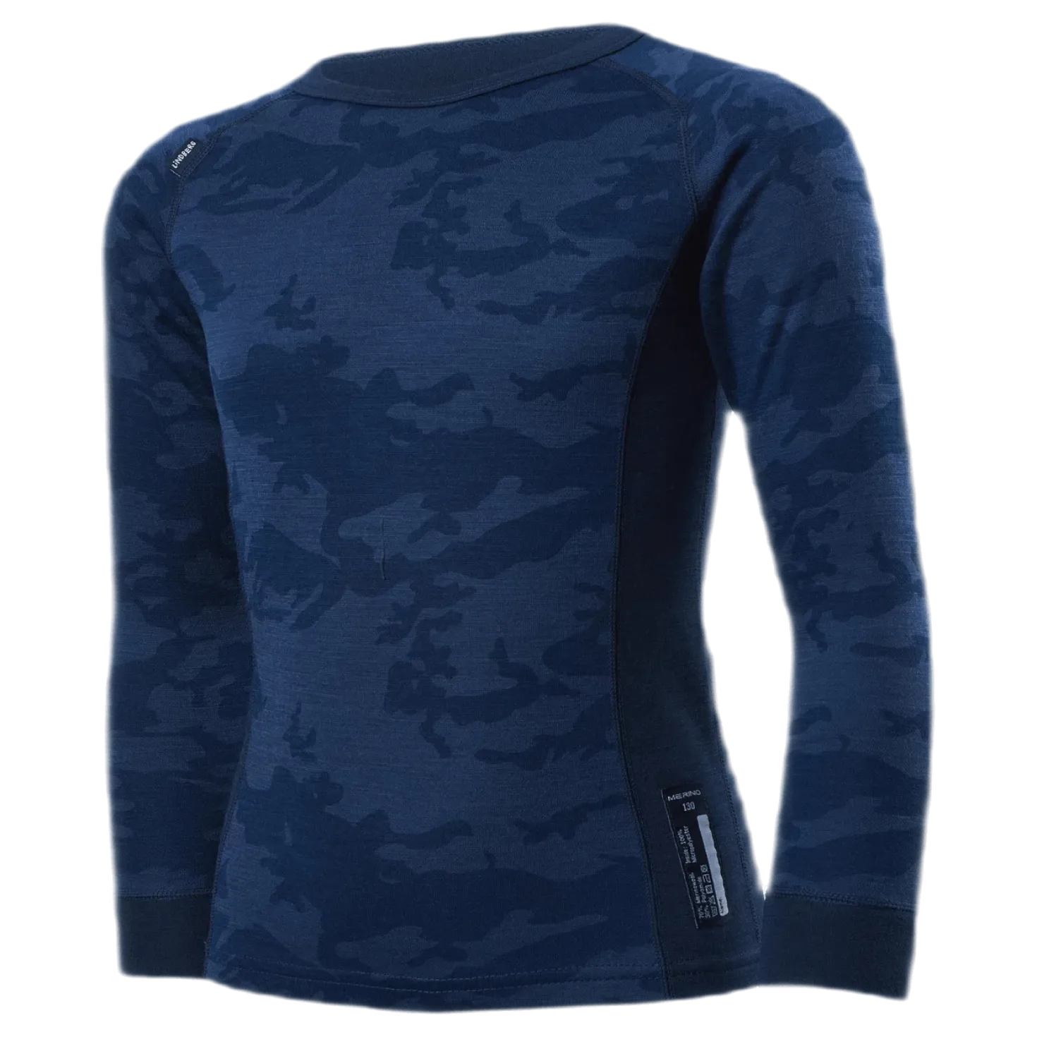 Print Merino Set Blue