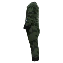 Print Merino Wool Overall Green