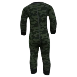 Print Merino Wool Overall Green