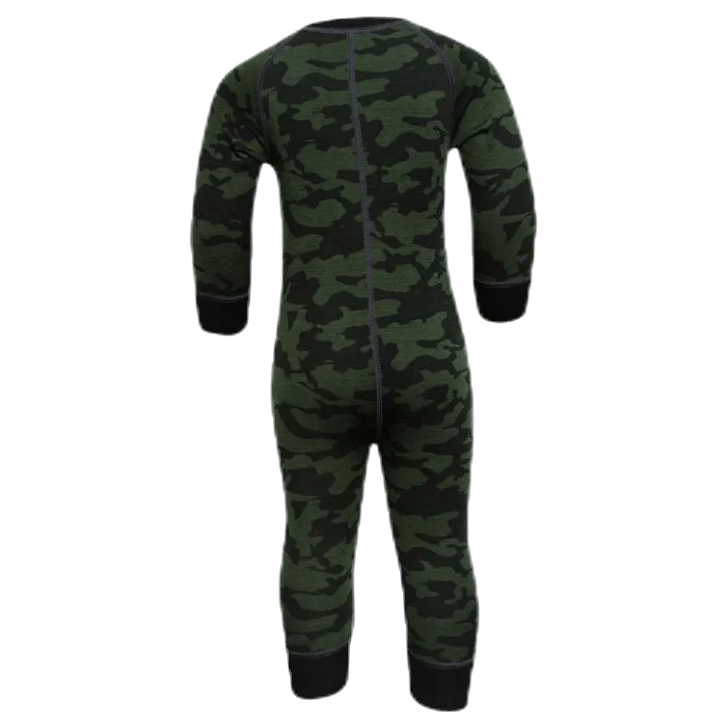 Print Merino Wool Overall Green