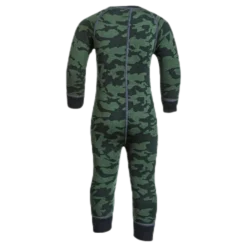 Print Merino Wool Overall Green