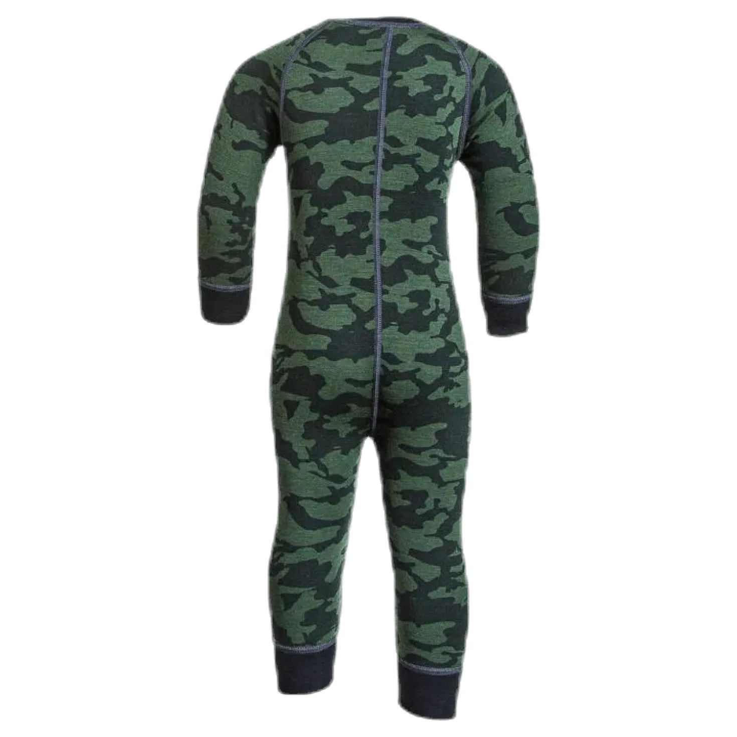 Print Merino Wool Overall Green