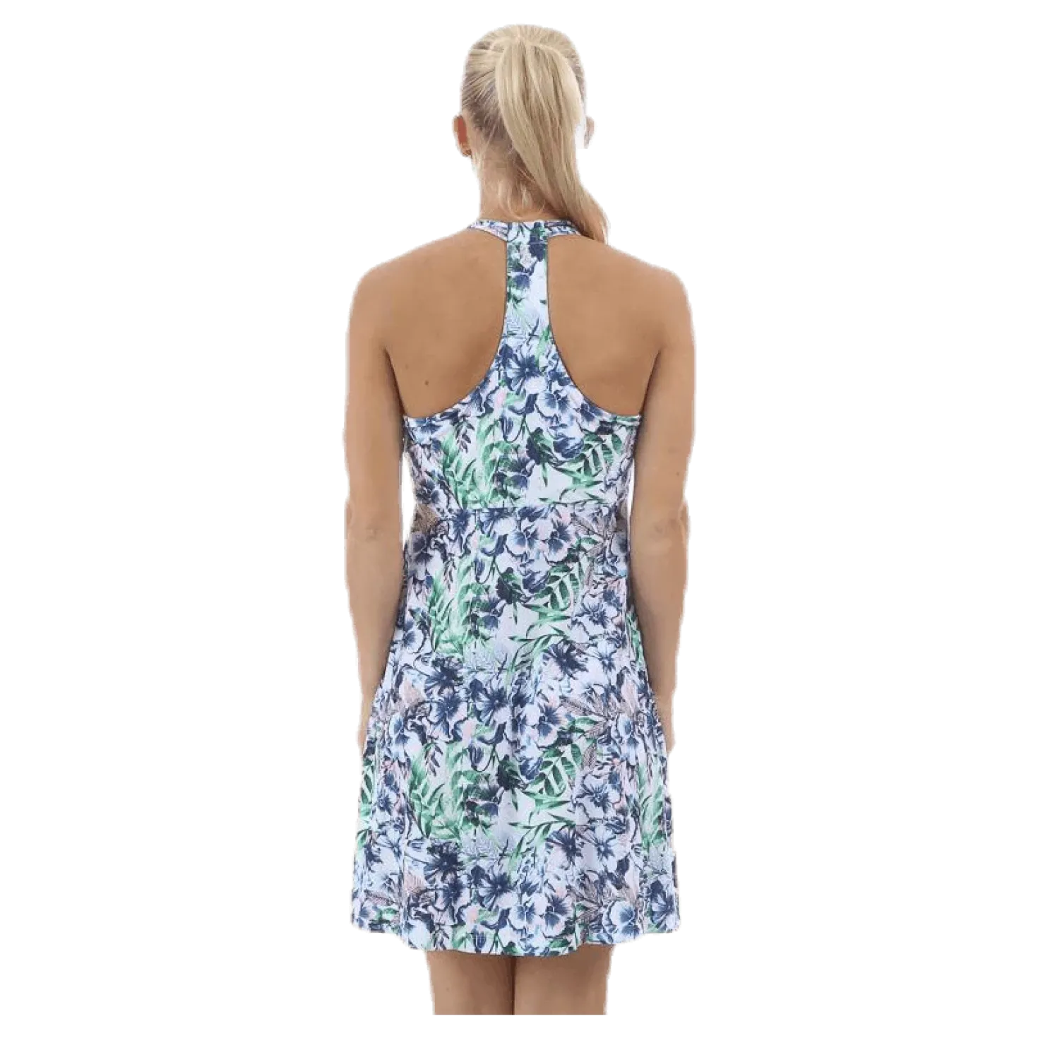 Pristine Dress Patterned/White