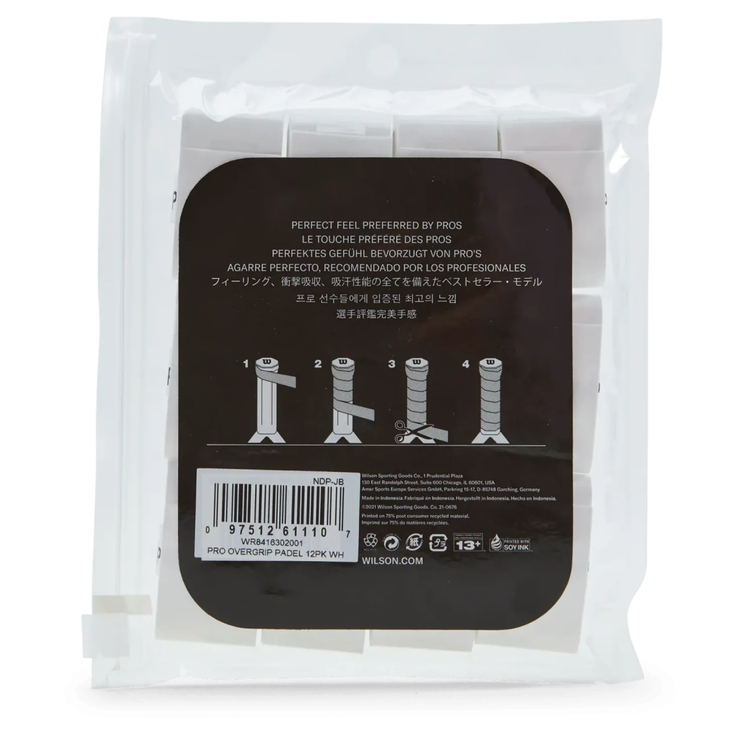 Pro Overgrip Padel 12pk White