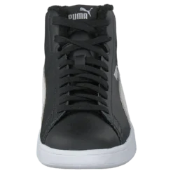 Puma Smash V2 Mid L Fur Jr Puma Black-puma White