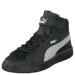 Puma Smash V2 Mid L Fur Ps Puma Black-whisper White