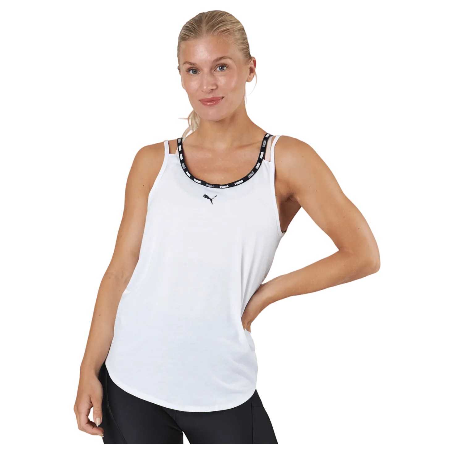 Puma Strong Triblend Tank Puma White