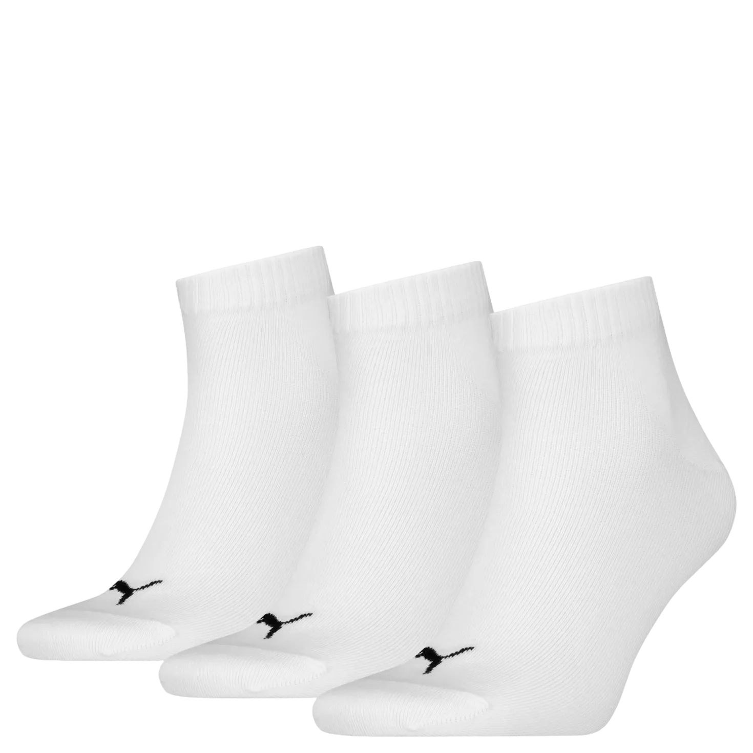 Puma Unisex Quarter Plain 3p White
