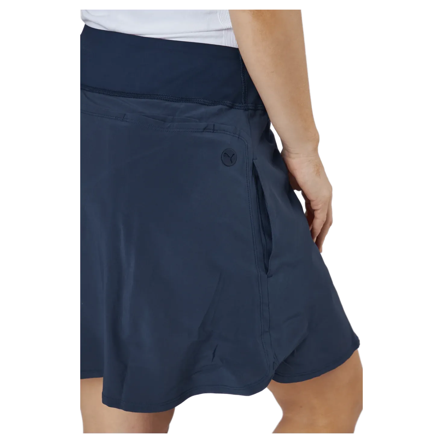 Pwrshape Solid Skirt Navy Blazer