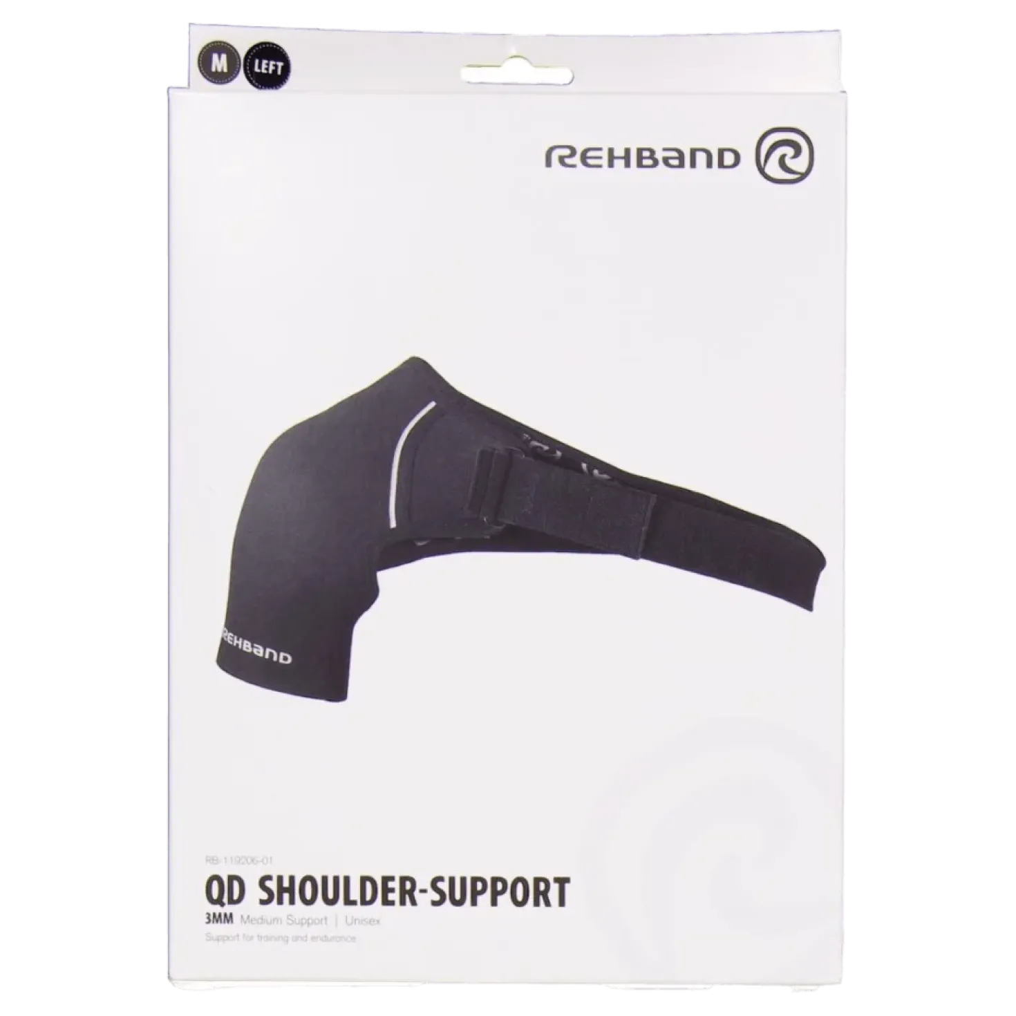 Qd Shoulder Support Left 3mm Black