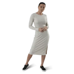 Quinn Rib Dress Beige