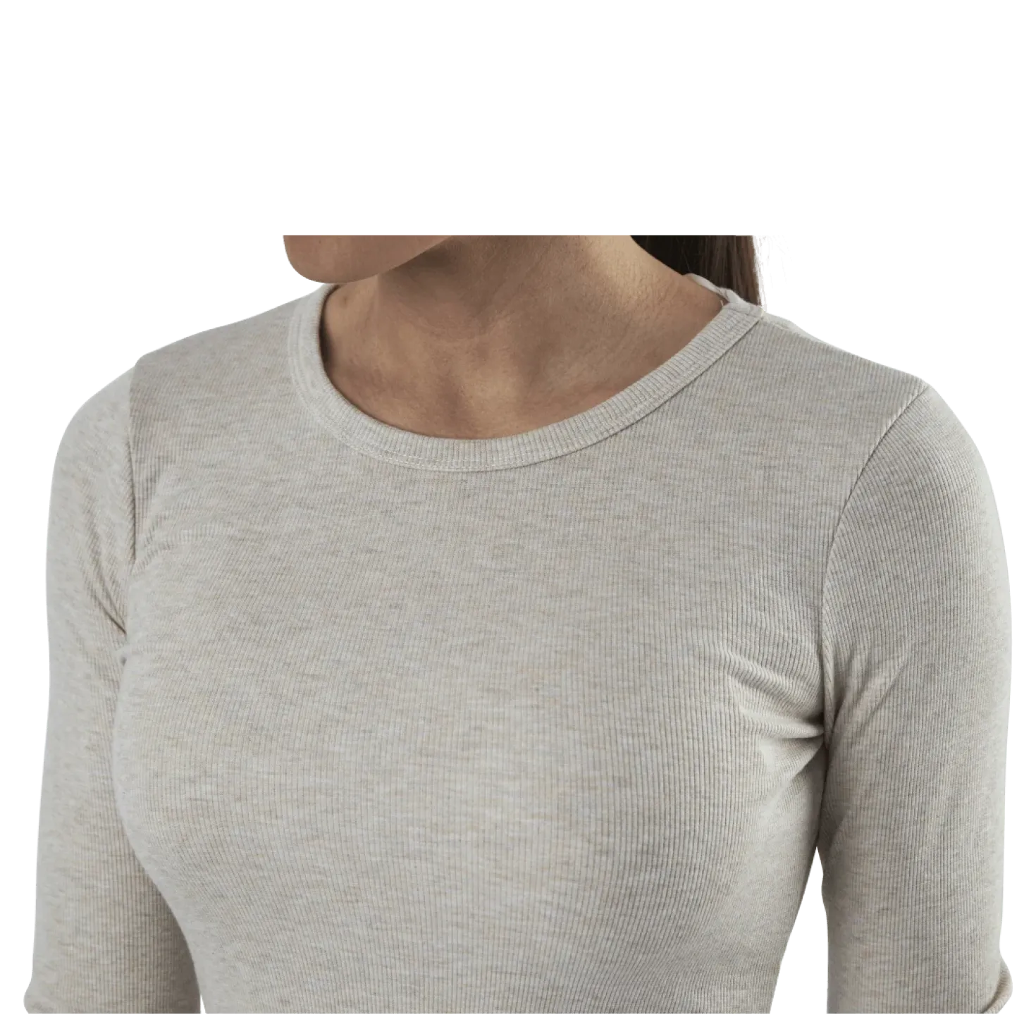 Quinn Rib Dress Beige
