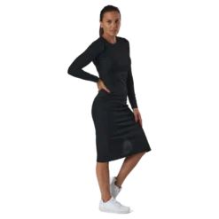 Quinn Rib Dress Black