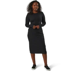 Quinn Rib Dress Black