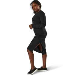 Quinn Rib Dress Black
